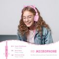 Kids Headphones With Microphone Cute Cat Ear Children Headset For Girls Boys Adjustable Wired Children Headphones Kids Gifts. 