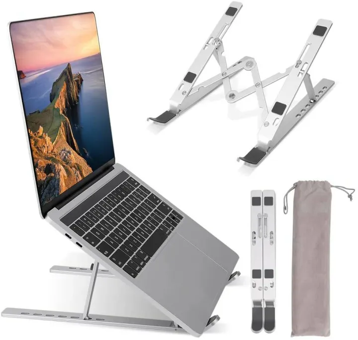 Laptop Stand Adjustable Portable Computer Riser Tablet Elevator for ...
