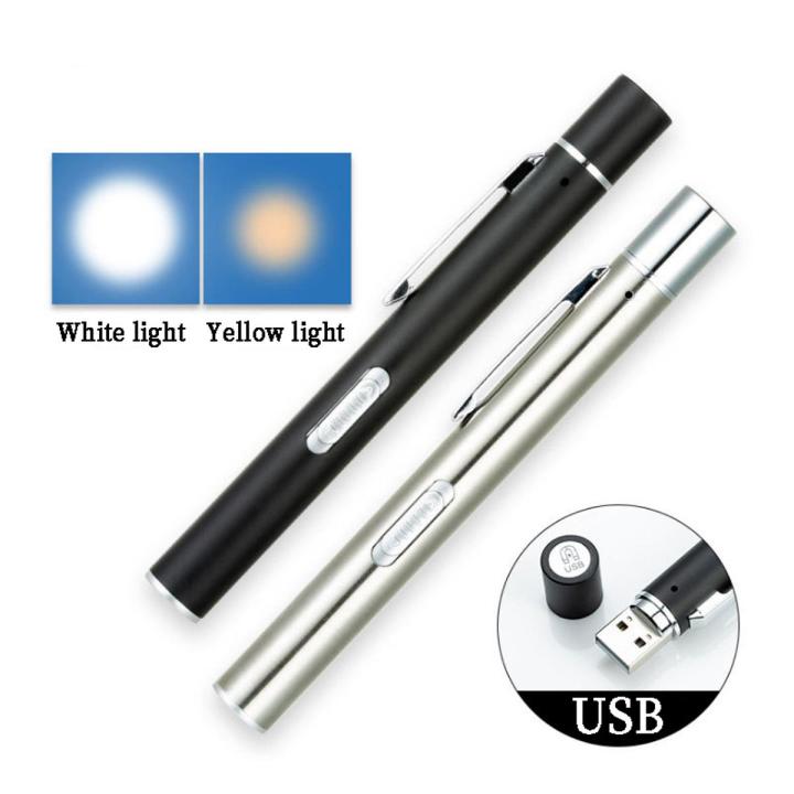 Led Pen Kit 【High-quality】 Dual Light Source Mini LED Pen Stainless Steel USB Gift ...