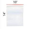 Zip/Zipper Lock Poly Bag-Plastic Packet 10x14 inch Pack of 50 Pcs. 