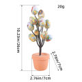 GC Foam Easter Egg Tree, 10.23" Colorful Mini Easter Eggs Tree, Fun Easter Bird Egg Adornments, Reusable Easter Eggs Tree For DIY Crafts, Wedding, Easter Decoration. 