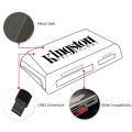 HXSJ Kingston FCR-HS4 USB3.0 High-speed Card Reader Multifunctional USB3.0 Metal Card Reader Compatible with Multiple Memory Cards.