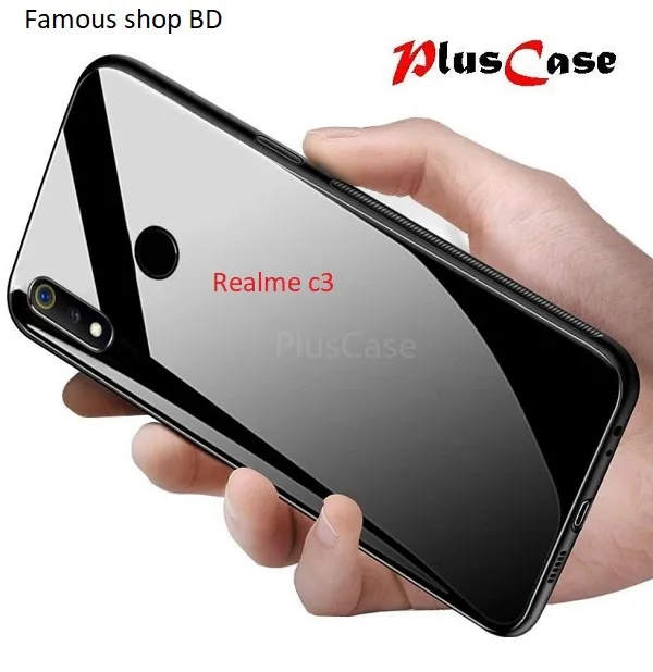Realme%20C3%20Case%20Tempered%20Glass%20Case%20with%20Soft%20Frame%20Shockproof%20Back%20Cover%20-%20Image%202