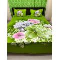 soft and comfortable cotton king size panel bed sheet with two pillow cover size( 7.5 ×8.5) feet King size.