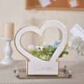 Solid Color Heart Flower Box Good Quality White Cardboard Romantic Wrapping Paper Box Women Gift Basket for Flower Gift. 