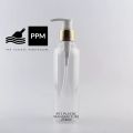 Golden Pump Bottle 250Ml Transparent Plastic Bottle Travel Size Plastic Bottle. 