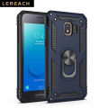 Lereach For Samsung Galaxy J2 Core / J260 Mobile Phone Case TUP+PC Hard Ring Car Ring Bracket Shockproof Back Cover. 