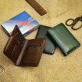 Men's Chocolate Black Bio-fold Wallet: Classic Design Money Purse with 100% Genuine Cow Leather, wallet for men, money Bag for men.