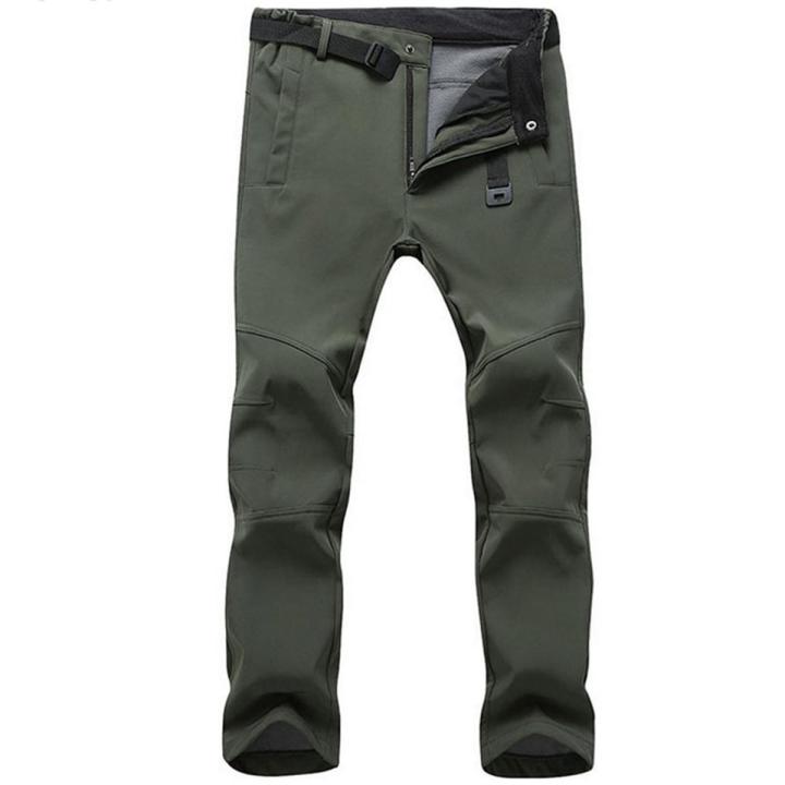 Men Windproof Snowboard Ski Pants Winter Male Outdoor Snow Camping Hiking Work Pants Fleece Warm Waterproof Breathable Trousers