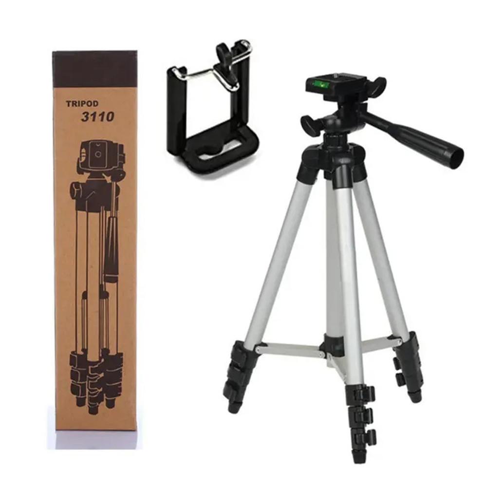 Tripod 3110 & 3120 Camera Stand with Phone Holder Clip TikTok Stand