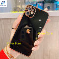 Cover Zone for iPhone 11 Luxury 6D Plating Soft Casing Silicone Square Frame Phone Case For Apple iPhone 11 Back Cover (Back Case Cover For Smartphone). 