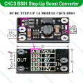 CKCS BS01 Multi-Function Mini Step-Up Boost Converter Board 3.7V to 5V 8V 9V 12V Fixed Output Power 1.5A with LED Indicator Diy battery Voltage Converter. 