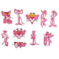 10PCS Cartoon Pink Panther Stickers Skateboard Fridge Motorcycle Luggage Guitar Waterproof DIY Cool Sticker Kid Toy Decals Gift.
