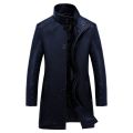 New Luxury Trench Leather Coat Mens Single breasted Business Casual Leather Jacket Male Black Long PU Coat Big Size 4XL.