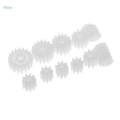5x11 Pieces/Set Assorted Plastic Gears Worm Car Toy Models Parts Accessories. 