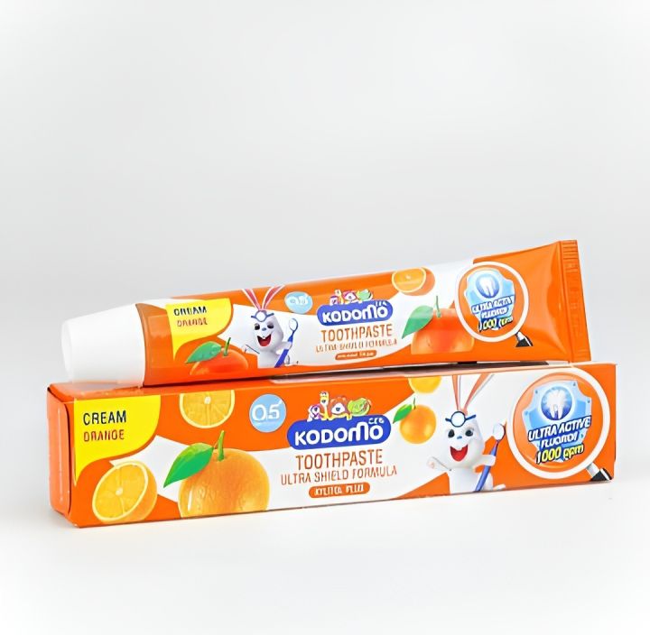 Kodomo%20Baby%20Toothpaste%20Orange%20Flavor-40g%20(Thailand)%20-%20Image%203