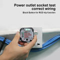 BSIDE Circuit Safety Checkup Kit AVD06 Voltage Detector And Socket Tester RCD GFCI Test NCV Continuity Neutral Live wire check.