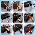 Marvel DC The Avengers Iron Man Spiderman Captain America Justice League fashion keychains. 