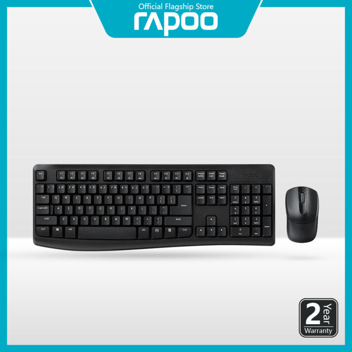 Rapoo X1800Pro 2.4GHz Wireless Keyboard and Mouse Combo 1000 DPI optical mouse Up to 12 months battery life