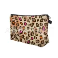 Collection Amazon HD Hot Selling Leopard Digital Print Cosmetic Bag European and American Ladies Storage Washing Clutch Bag. 