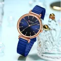 Curren 9081 Stainless Steel Analog Watch For Women - Blue. 
