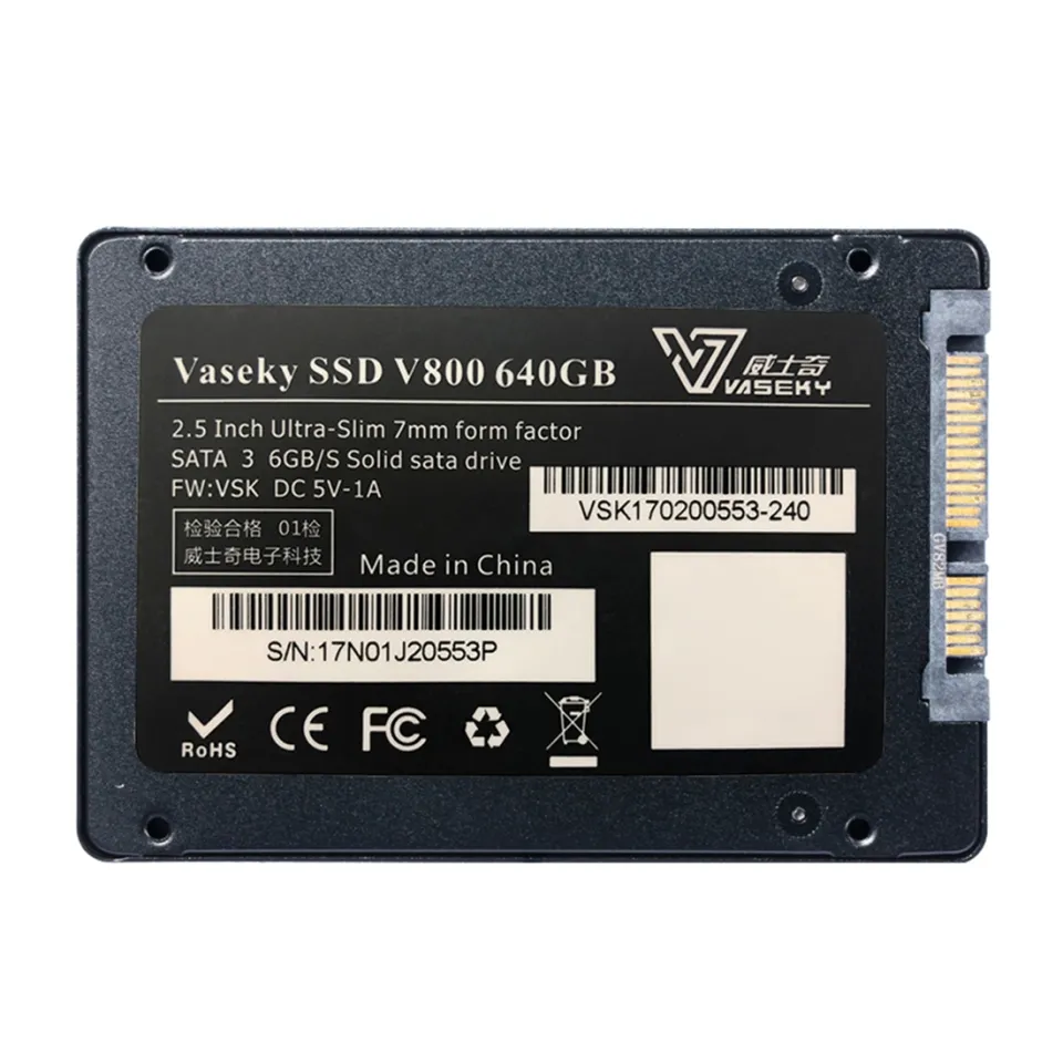 New) Vaseky V800 512GB 2.5 inch SATA3 6GB/s Ultra-Slim 7mm Solid