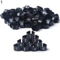 10mm Inner Diameter 100Pcs Bird Poultry Parrot Chicks Plastic 1-100 Numbered Pigeon Leg Bands Rings Poultry Ring Bird Carry 8mm. 