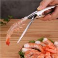 【hot】 2Pcs Stainless Steel Seafood Tools Shrimp Peeler Prawn Line Cutter Cleaning Shrimp Line Cutter Shell Remover Kitchen Accessories.