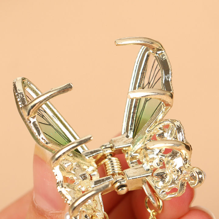 Women%20Hair%20Claw%20High-quality%20Crystal%20Butterfly%20Hair%20Clips%20Shark%20Clip%20Shiny%20Rhinestones%20Grils%20Tassel%20Small%20Hair%20Accessories%20Conbo%20-%20Image%205