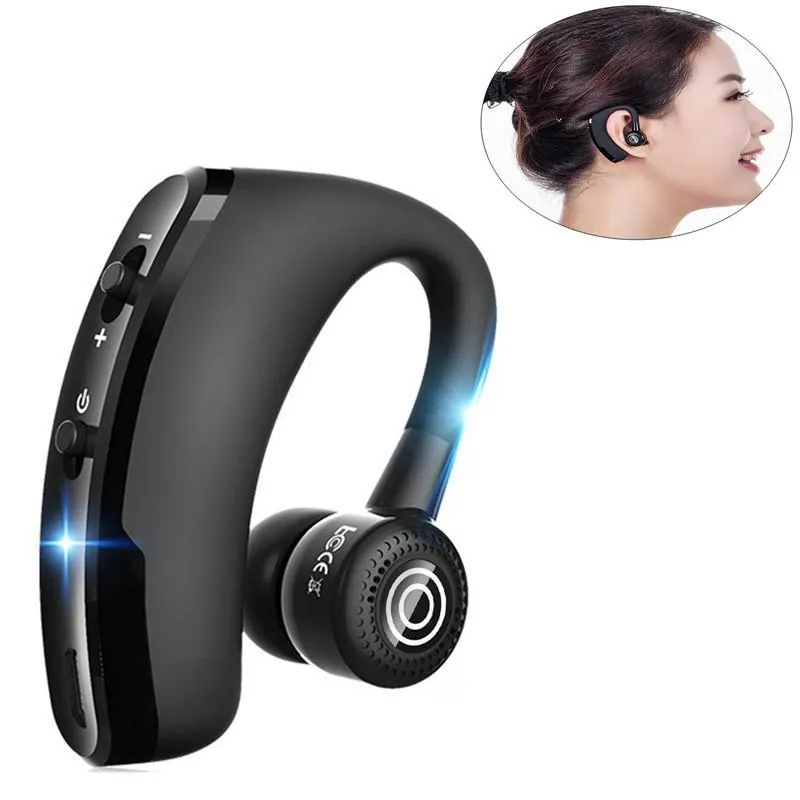 V9 Business Bluetooth Headset With Mic Voice Control Handsfree