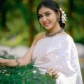 Halfsilk jamdani saree for women/white colour matching jamdani saree. 