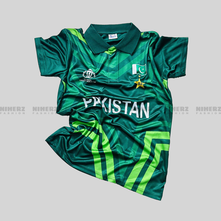 Pakistan World Cup Jersey 2023-2024 Session Kit - Pakistan World Cup Jersey Jersey Red Kit - PCB Jersey - Cricket Jersey