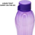 1 Pieces Screw Cap Tupperware Multicolor Aquasafe Reusable Round Water Plastic 1000 ML Bottles. 