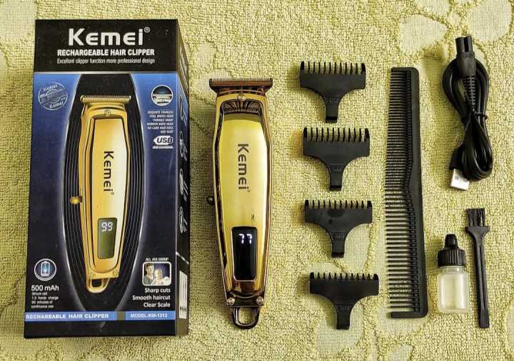 Kemei%20Km-1313%20Rechargeable%20Digital%20Display%20Hair%20and%20Beard%20Trimmer%20-%20Image%205