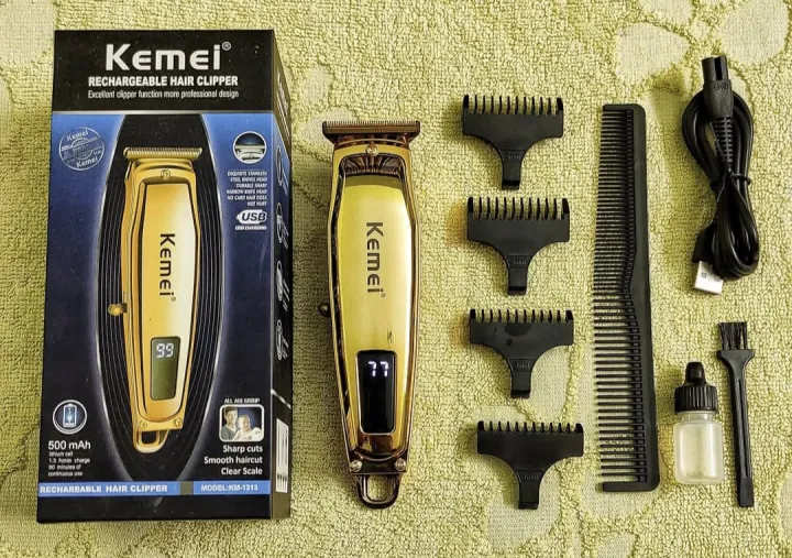 Digital%20Display%20Hair%20And%20Beard%20Trimmer%20Kemie%20km-1313%20rechargeable%20-%20Image%202