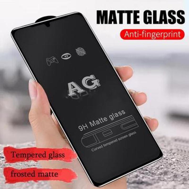 Saamesung galaxy a20/a30/a50/a50s/a20s এর জন্য ag ম্যাট ফ্রস্টড ফুল কভার টেম্পার্ড গ্লাস