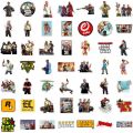 25Pcs/Pack Grand Theft Auto V GTA V PVC Waterproof Stickers For Luggage Skateboard Laptop Phone Guiter & Others.