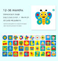 Black White Flash Cards Kids Baby Montessori Toys Sensory High Contrast Visual Stimulation Activity Flashcards. 