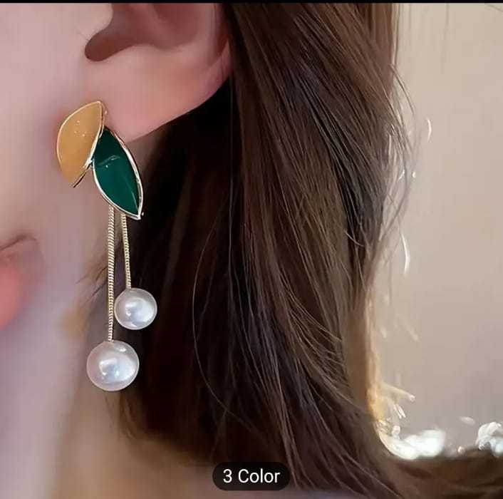Trendsetter%20-Leaf%20Exquisite%20Jewelry%20Lightweight%20Long%20Lasting%20Ear%20Studs%20for%20Dating%201%20Pair%20Women%20Stud%20Earrings%20-%20Image%206