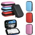 Portable HDD Carry Case Cover Earphone Box Hard Disk Case Zipper Pouch EVA Storage Box HDD Bag. 