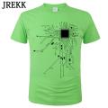 CPU Processor Circuit Diagram T Shirt Men Summer Cotton T-shirt Men's Funny Tops Fashion Tees Homme Brand UniClothes C99. 