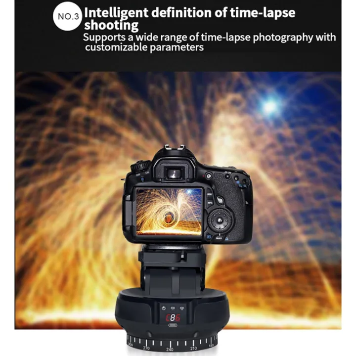 YT-1200%20Auto%20Motorized%20Head%20360%20Timed%20Panoramic%20Stabilizer%20Remote%20Control%20for%20Phone%20Camera%20GoPro%20VS%20Zifon%20-%20Image%204