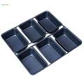 6 Cavity Carbon Steel Non Stick Mini Loaf Baking Pan Tray Tin Bakeware. 
