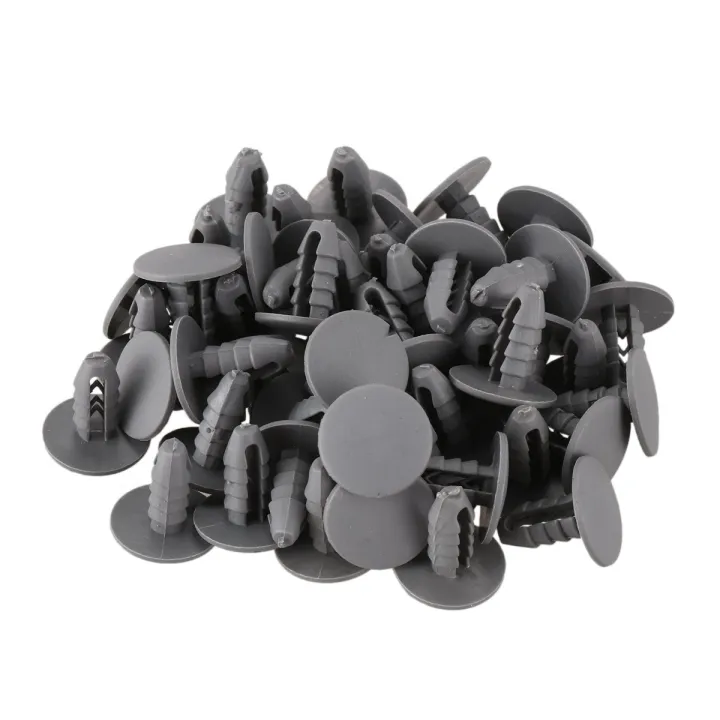 50%20PCS%208Mm%20Hole%20Gray%20Plastic%20Rivet%20&%2030%20Pcs%20Plastic%20Fastening%20Screws%20Gray%20Flange%20Bumpers%20Clips%20-%20Image%202