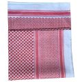 Islamic Clothing Man Saudi Arabic Dubai Traditional Costumes Muslim Accessories Turban Praying Hat Plaid Headscarf 140*140cm.