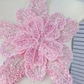 【NEW】 New Polyester fibre Chest Flower Embroidery Women's Clothing Dress Decoration Multi-layer Sequin Children's Clothing Clothing Accessories.