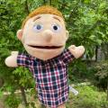 HOTOMI Cartoon Kids Educational Playhouse Grandpa Grandma Hand Puppet Baby Talking Father Mother Half Body Family Puppet Hand Doll Puppet Plush Toy Stuffed Toys Hand Puppet Plush Doll. 