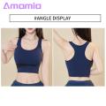 No Steel Rings Sports Bra Comfortable Seamless Push Up Sports Bra for Active Women Quick-drying Adjustable for Jogging Exercise Shockproof Breathable Design Seamless Bottoming Vest.