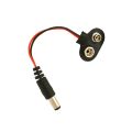 6F22 9V Battery Connector with DC 2.1mm Male Jack.