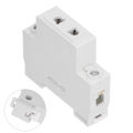 New Power Socket Din Rail Mounted 2pin Modular Outlet Distribution Box Accessory. 